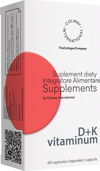 Colway Colway witamina D+K Wapń suplement diety 60 kapsułek