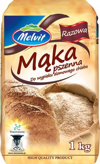 Melvit Mąka pszenna razowa 1850 MELVIT 1kg