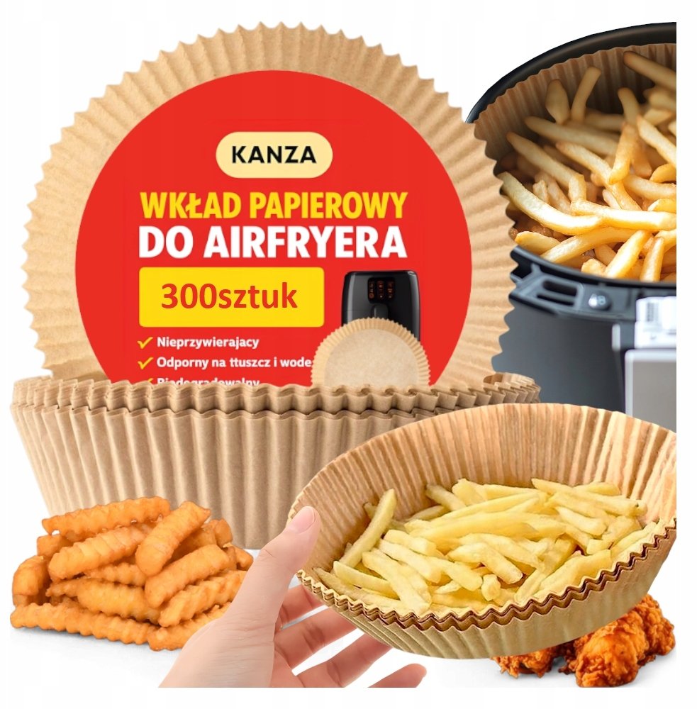 WKŁAD PAPIEROWY DO FRYTKOWNICY OKRĄGŁY KANZA