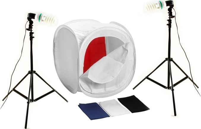 Zestaw studyjny Massa Zestaw do fotografii bezcieniowej 800W / namiot 60cm