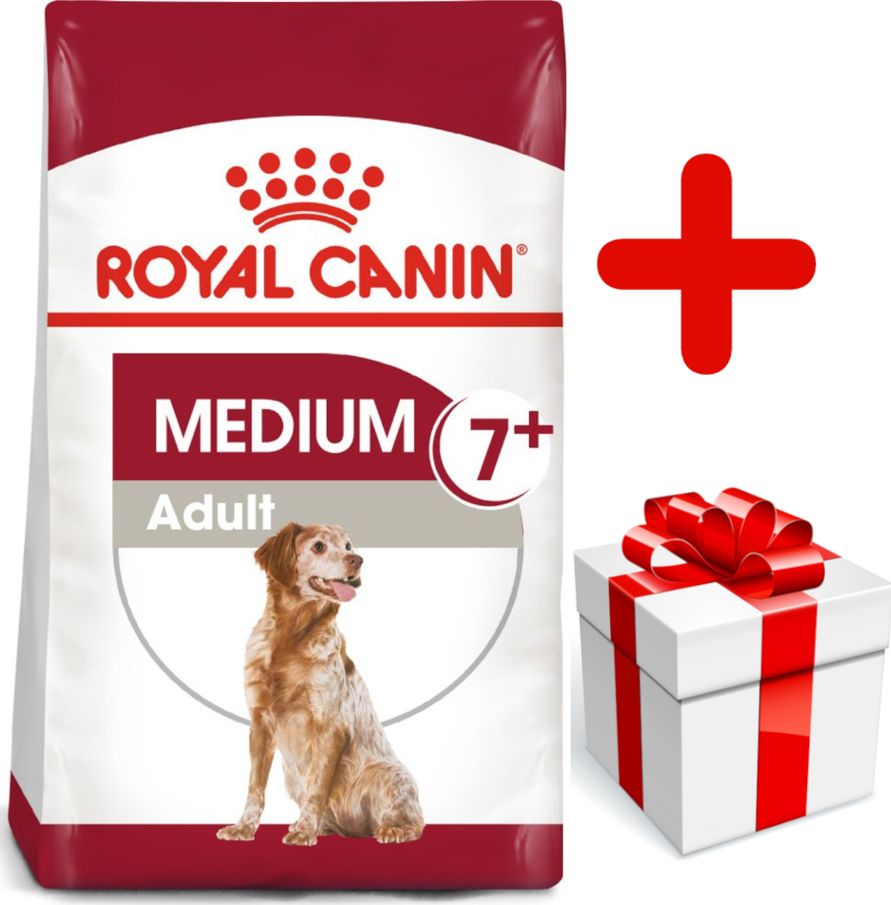 Royal Canin ROYAL CANIN Medium Adult 7+ 15kg karma sucha dla psów starszych od 7 do 10 roku życia, ras średnich + niespodzianka dla psa GRATIS!