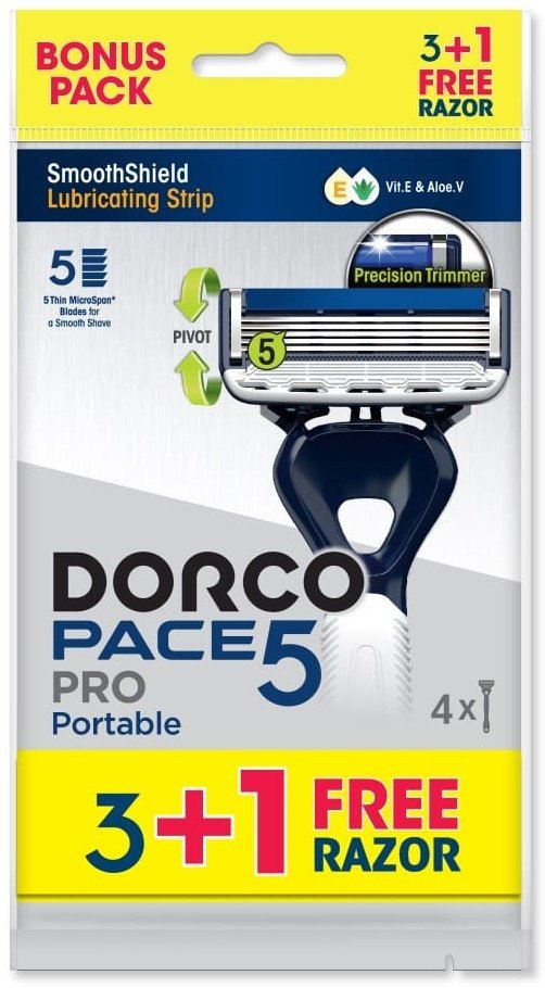 DORCO Maszynka jednorazowa do golenia Pace 5 ostrzowa 3+1