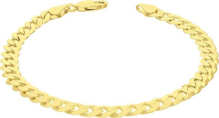 Lovrin Srebrna złocona bransoletka 925 O SPLOCIE PANCER 22CM 10,35g