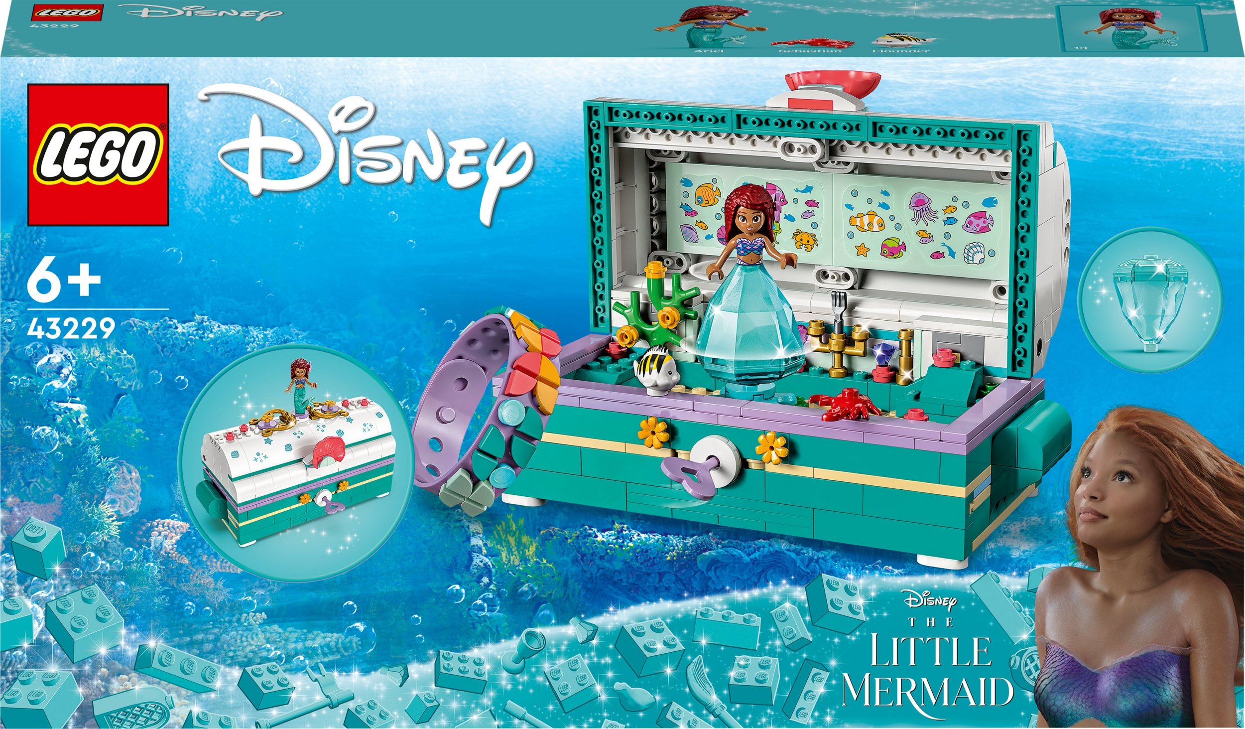 LEGO Disney Skrzynia ze skarbami Arielki (43229)