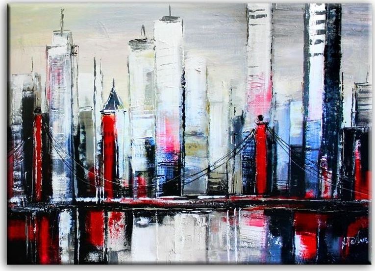 GO-BI Obraz - Abstrakcje - olejny, ręcznie malowany 50x70cm uniwersalny