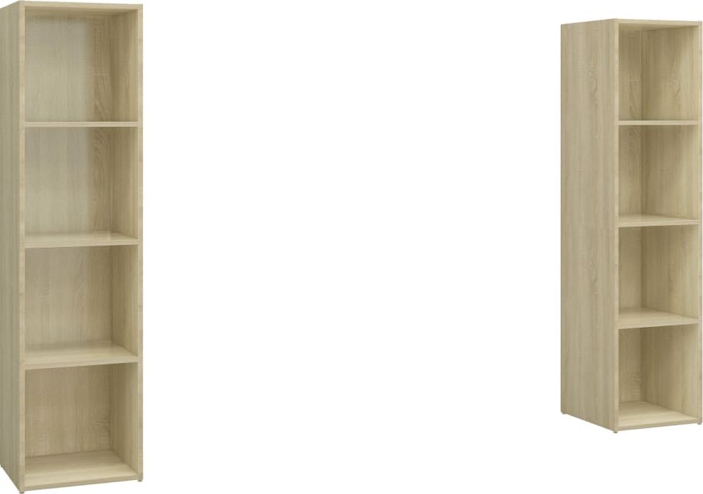 vidaXL Szafki TV, 2 szt., dąb sonoma, 142,5x35x36,5 cm, płyta wiórowa