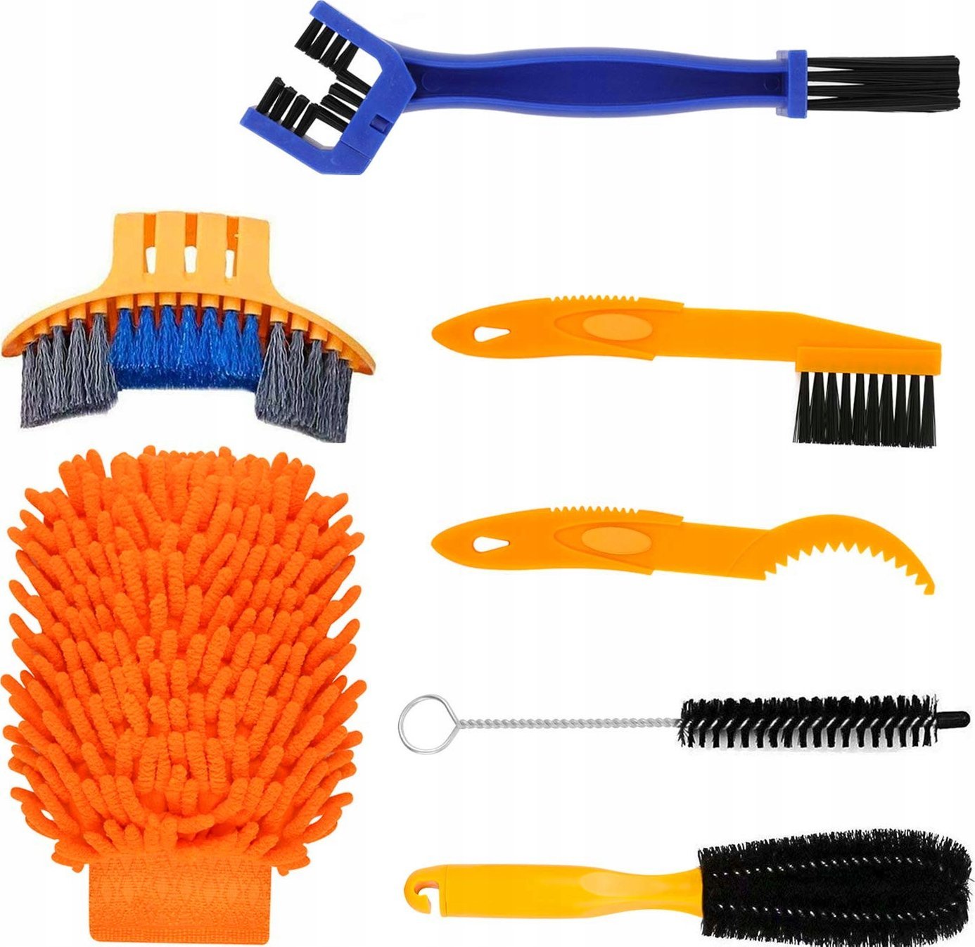 OWL-TECH ZESTAW DO CZYSZCZENIA ŁAŃCUCHA MYCIA ROWERU 7w1