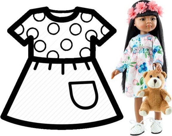 paola reina PAOLA REINA Ubranko dla lalek 32 cm 54453