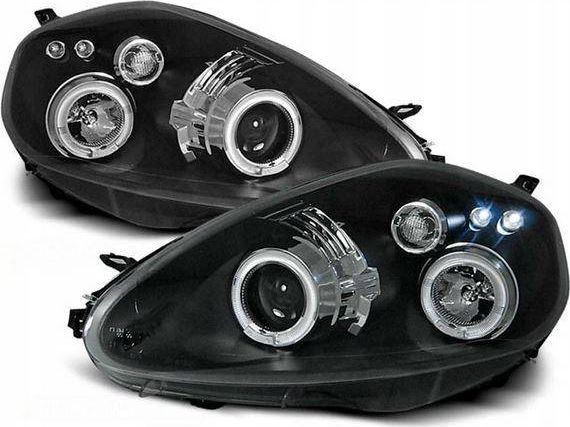 Lampy przednie reflektory Fiat Grande Punto BLACK