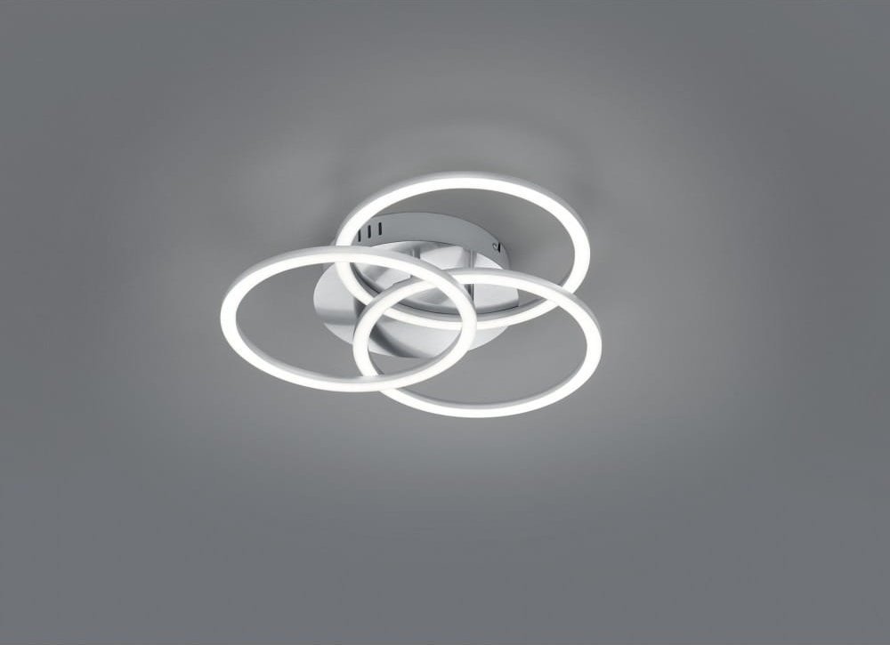Lampa sufitowa RL Light Circle LED lampa sufitowa 3-punktowa z pilotem nikiel RL