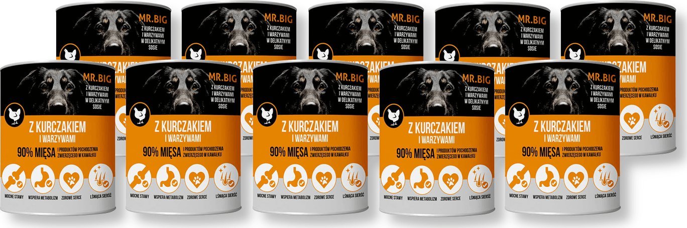 Mr. Big Mr.BIG kawałki w sosie z kurczakiem 10x400g dla psa