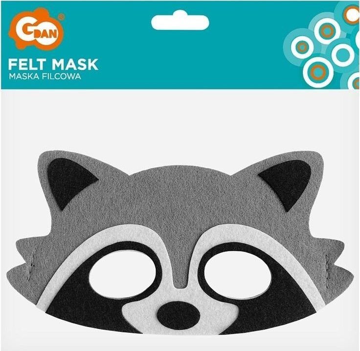 GoDan Maska filcowa szop pracz 18x9.5cm