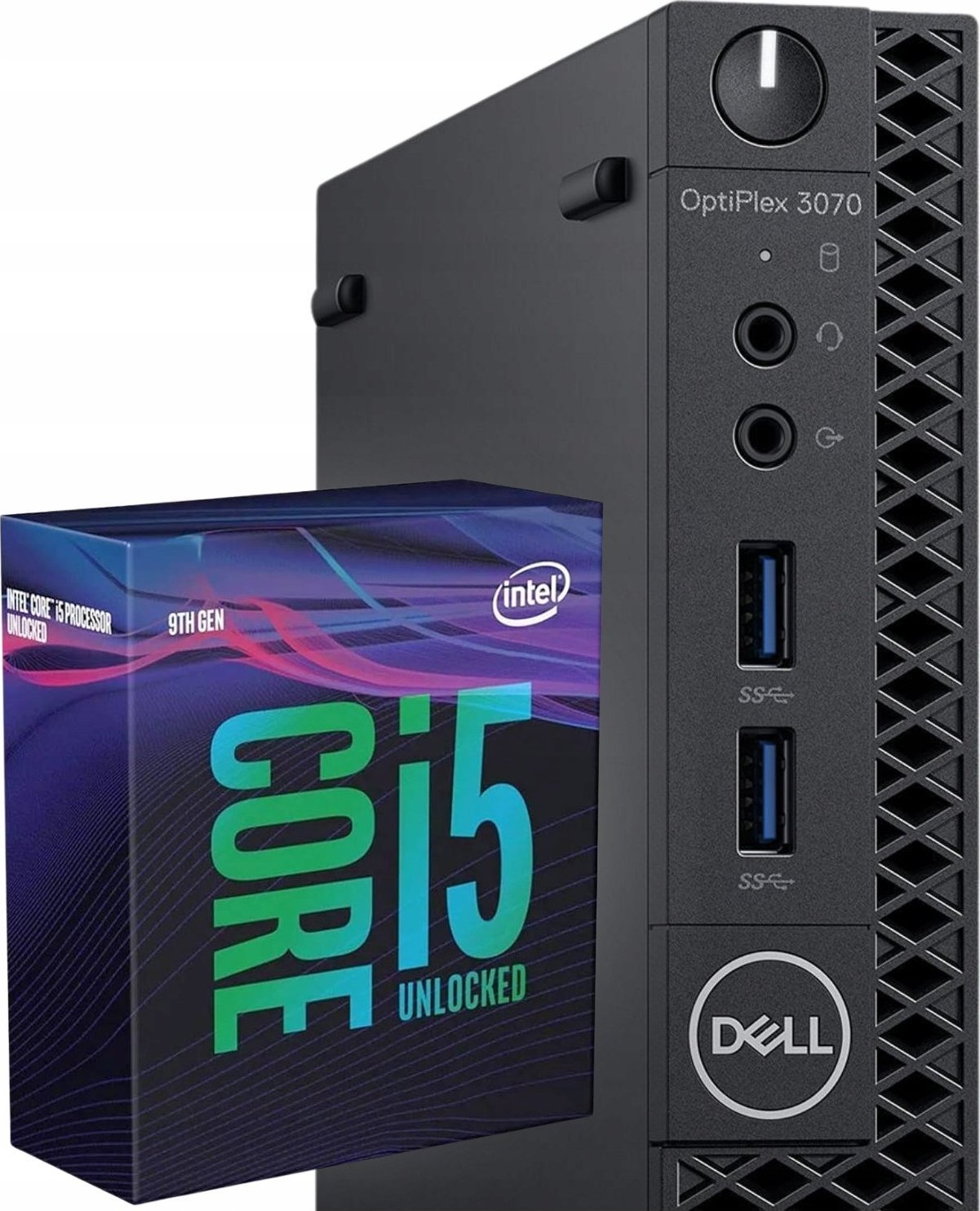 Komputer Dell Mały komputer do biura Dell 3070 Tiny I5 9GEN 256 SSD/8 Win11 WiFi szybki