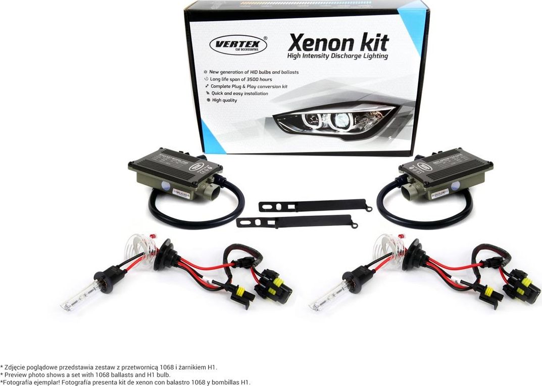 AMiO 01803 Zestaw 1068 Canbus H8 H9 H11 6000K