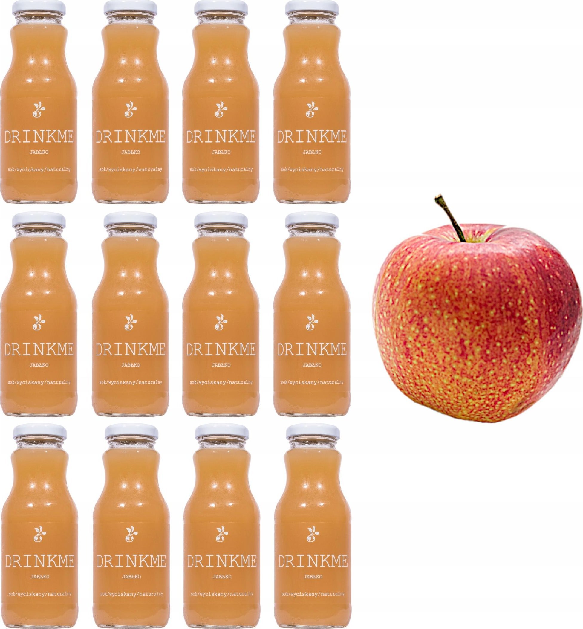 Sadvit 12x Sok jabłkowy naturalny tłoczony 100% 250ml