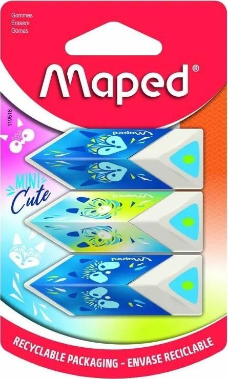 Maped Gumka Mini Cute Pyramid 3szt. mix MAPED