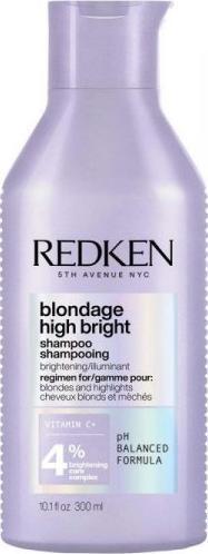 Redken Szampon Blondage High Bright Rozświetlacz Włosy Blond (300 ml)