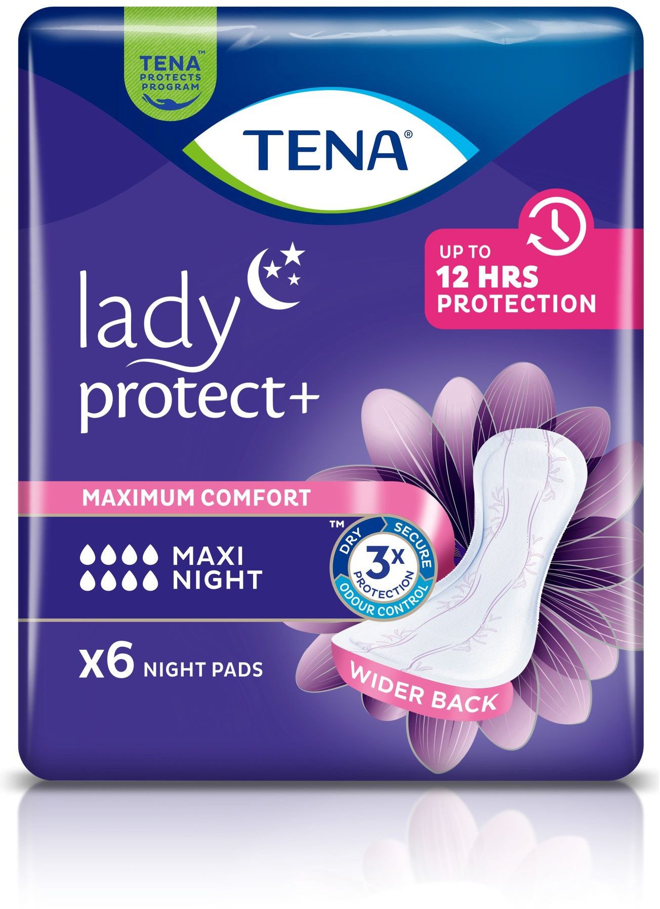 TENA Lady Maxi Night, specjalistyczne podpaski, 6 sztuk