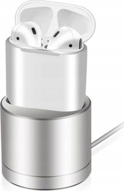 Pan i Pani Gadżet Stacja ładująca do Airpods srebrna