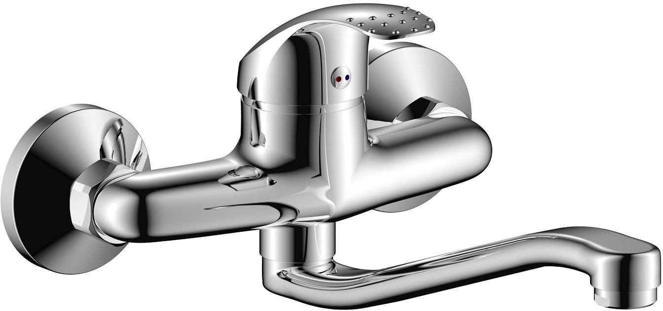 Sink faucet AQUALINE SHARK 14, wall-mounted