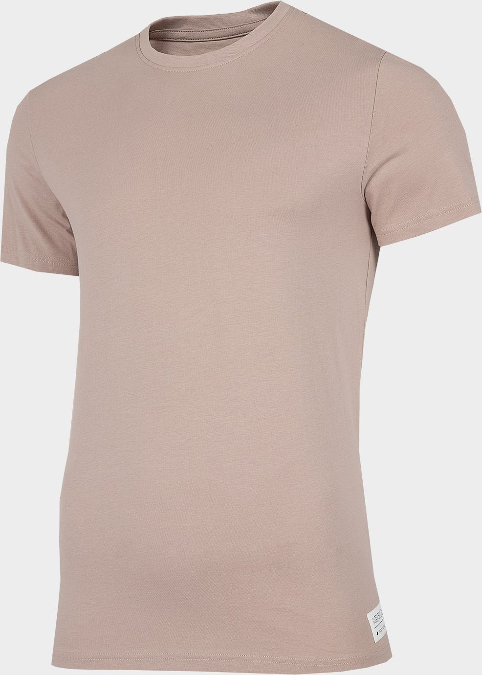 4f Koszulka męska H4Z22-TSM011 Beżowy r.M