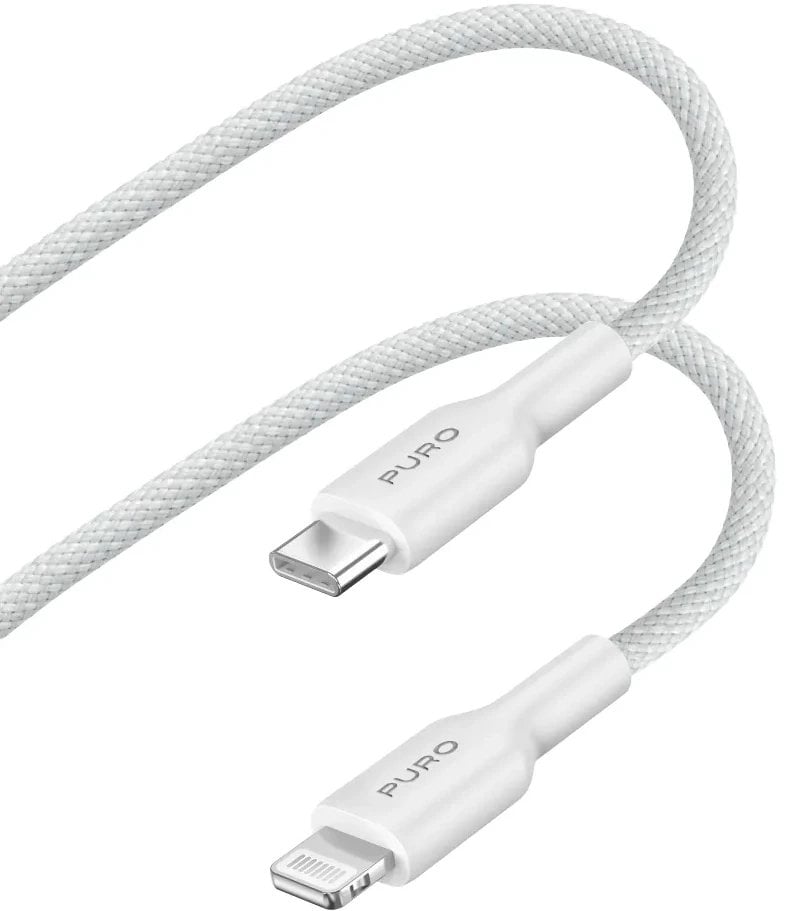 Kabel USB Puro USB-C - Lightning 1.2 m Biały (PUR711)