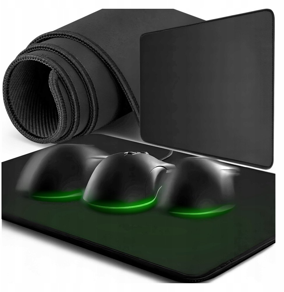 PODKŁADKA POD MYSZ CZARNA 35x25cm KANZA