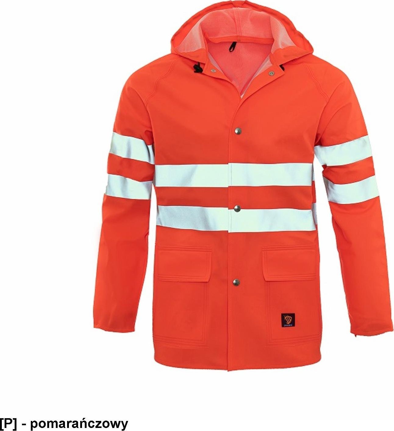 PROCERA Kurtka przeciwdeszczowa - kaptur, tkanina Probaltic, nierdzewne zatrzaski, odporna na zginanie do - 50 C - zielony 58