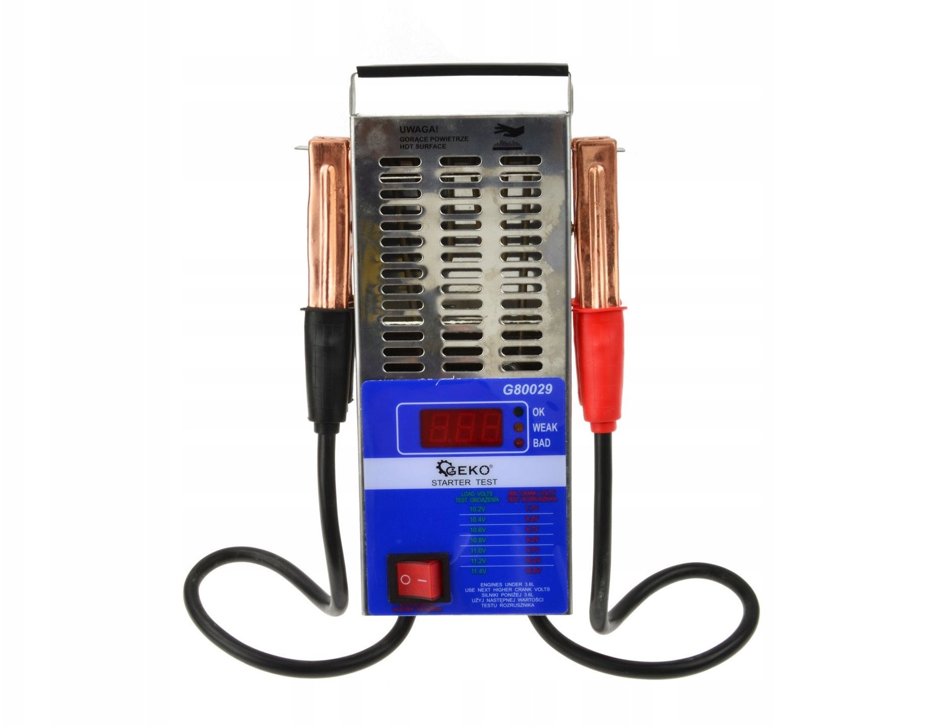 Tester LCD do sprawdzania akumulatorów 12V (10)