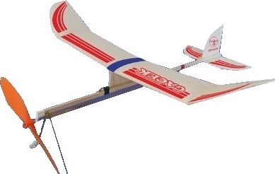 HM Samolot Gacek z napędem gumowym (rozpiętość 455mm)