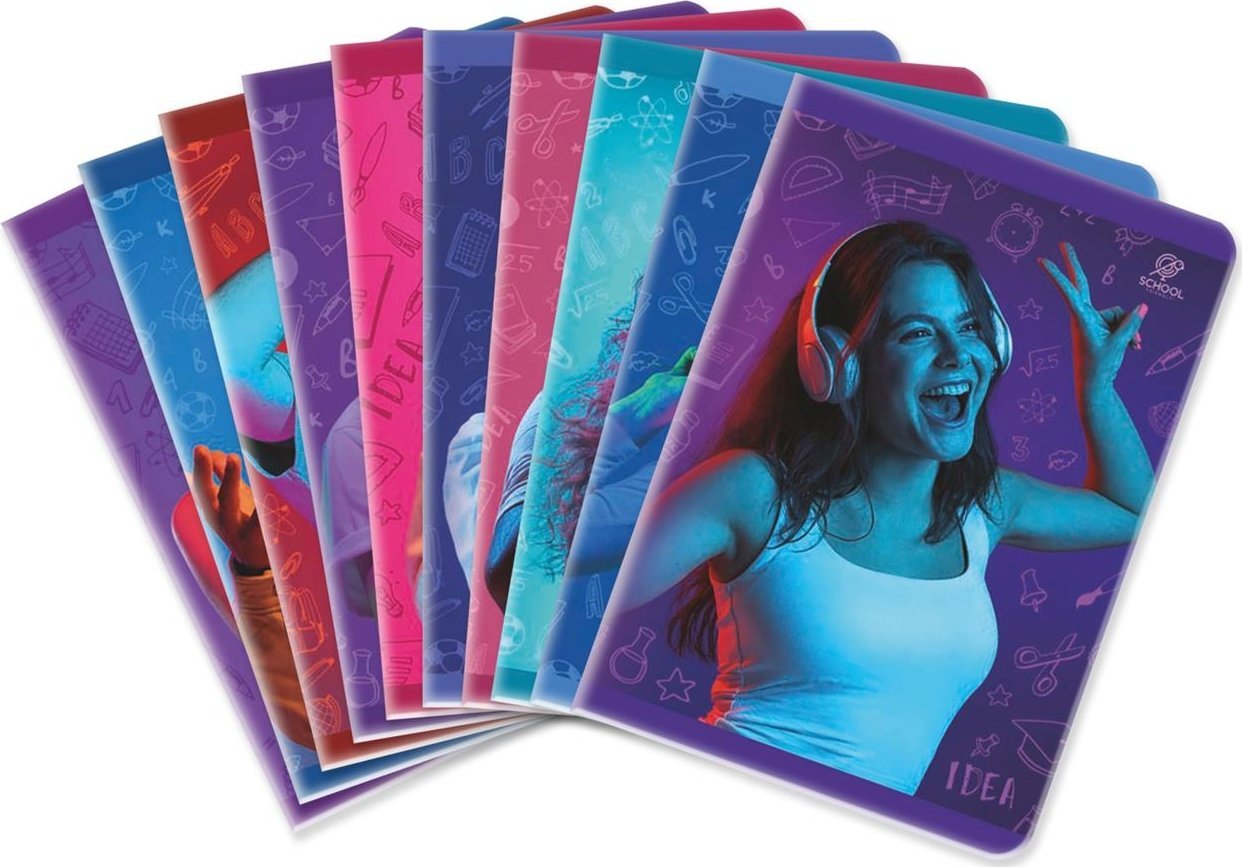 Elanders Zeszyt A5/64K kratka Young & Singing (10szt)