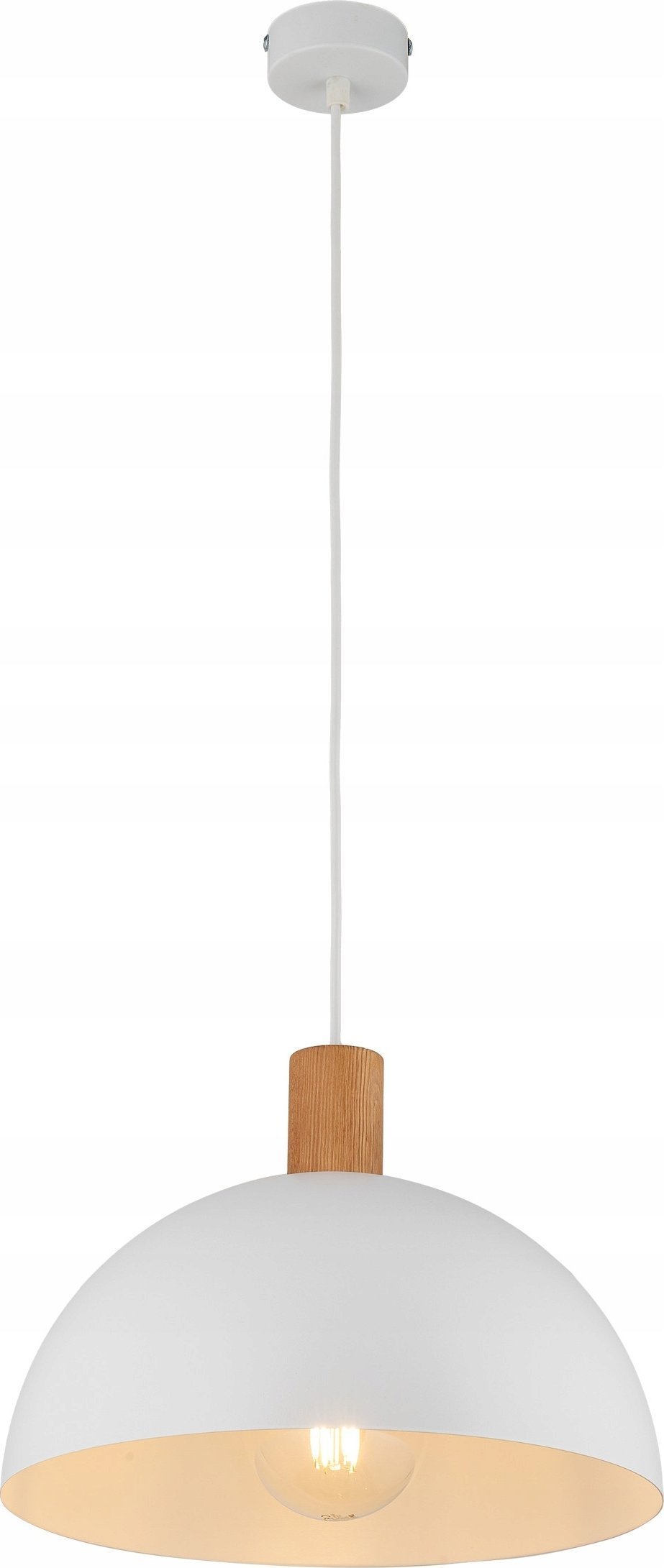 Lampa wisząca TKKRYWULT Tk Lighting Oslo 4851 lampa wisząca zwis 1x15W E27 biała