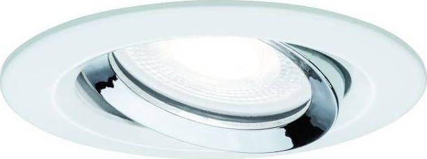 Paulmann Oprawa wbudowana Nova Plus IP65 ruchoma 1x6W 230V4000K GU10 51mm Biały Mat Chrom/Aluminium