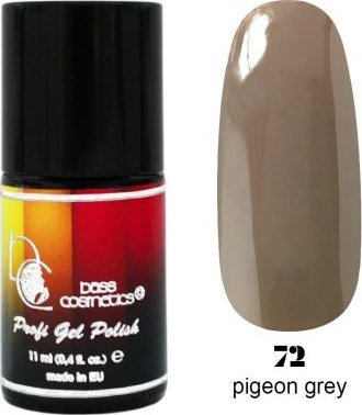 Bass Cosmetics Lakier hybrydowy / żelolakier 72 beżowo-szary 11 ml / Bass Cosmetics