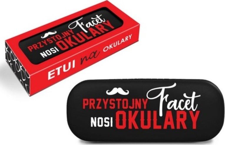 Belldeco Etui na okulary Przystojny facet nosi okulary