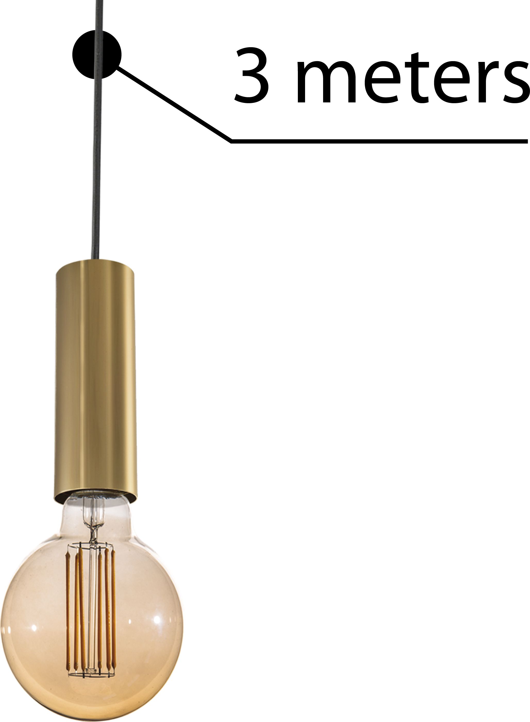 Azzardo Zawiesie 3 m do lampy wiszącej AZzardo Ziko E27 AZ3455