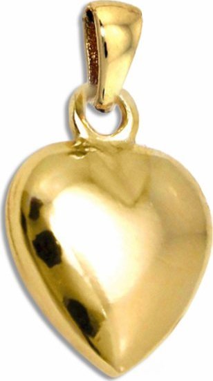 Lovrin Złota przywieszka 333 serduszko gładkie serce