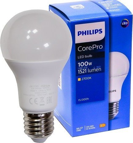 Philips Żarówka LED 13W E27 ciepła Philips 1521Lm 100W