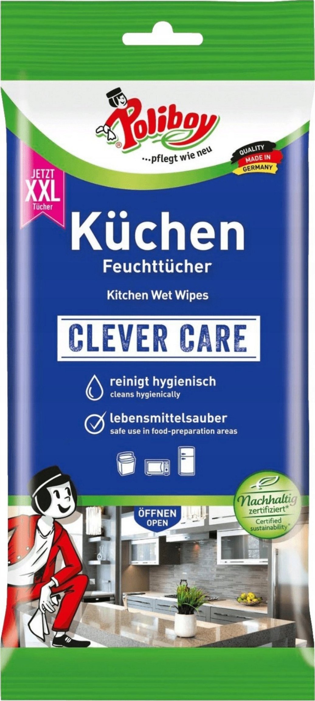 Poliboy Wilgotne ściereczki do kuchni POLIBOY 48 szt