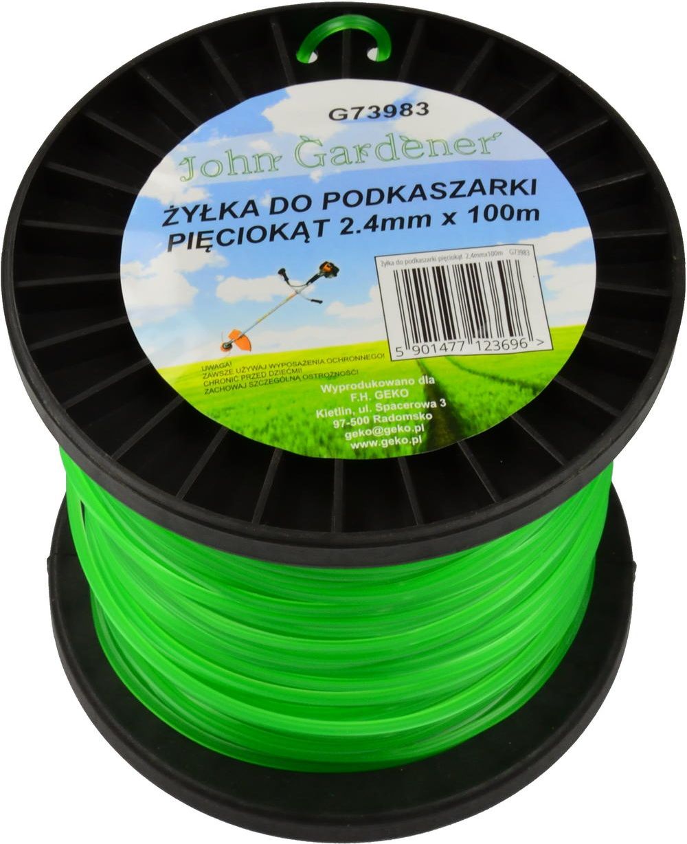 Geko Żyłka do podkaszarki pięciokąt 2,4mmx100m (24)