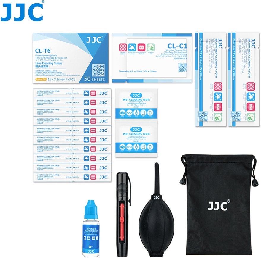 JJC Zestaw do czyszczenia optyki CL-PRO2 9 elementów