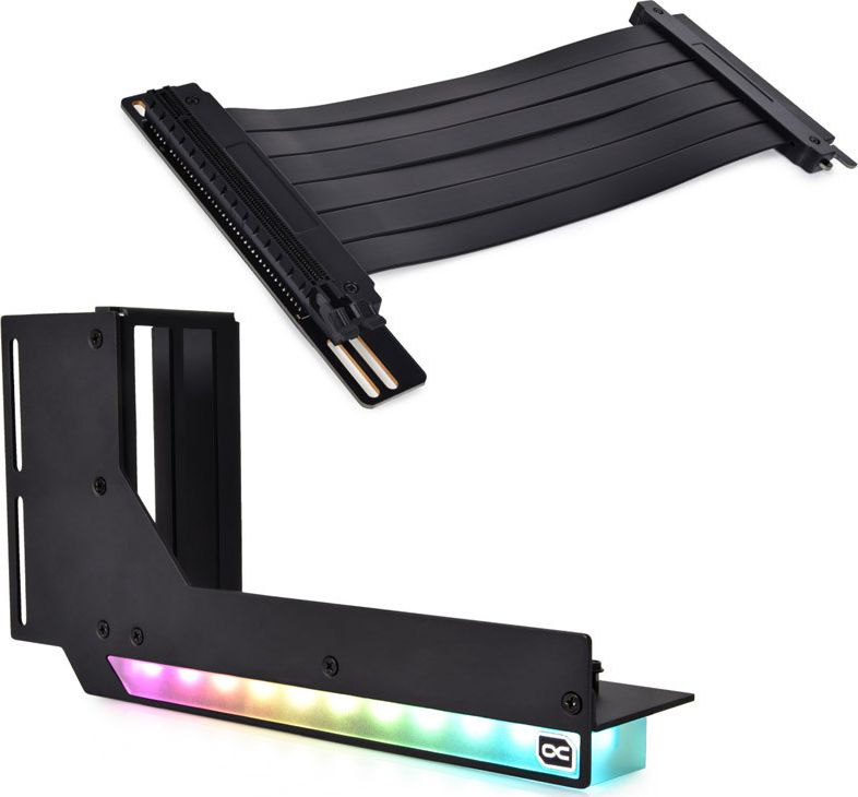 Alphacool Pionowy uchwyt GPU Aurora + Riser PCIe 3.0 x16 (11951)