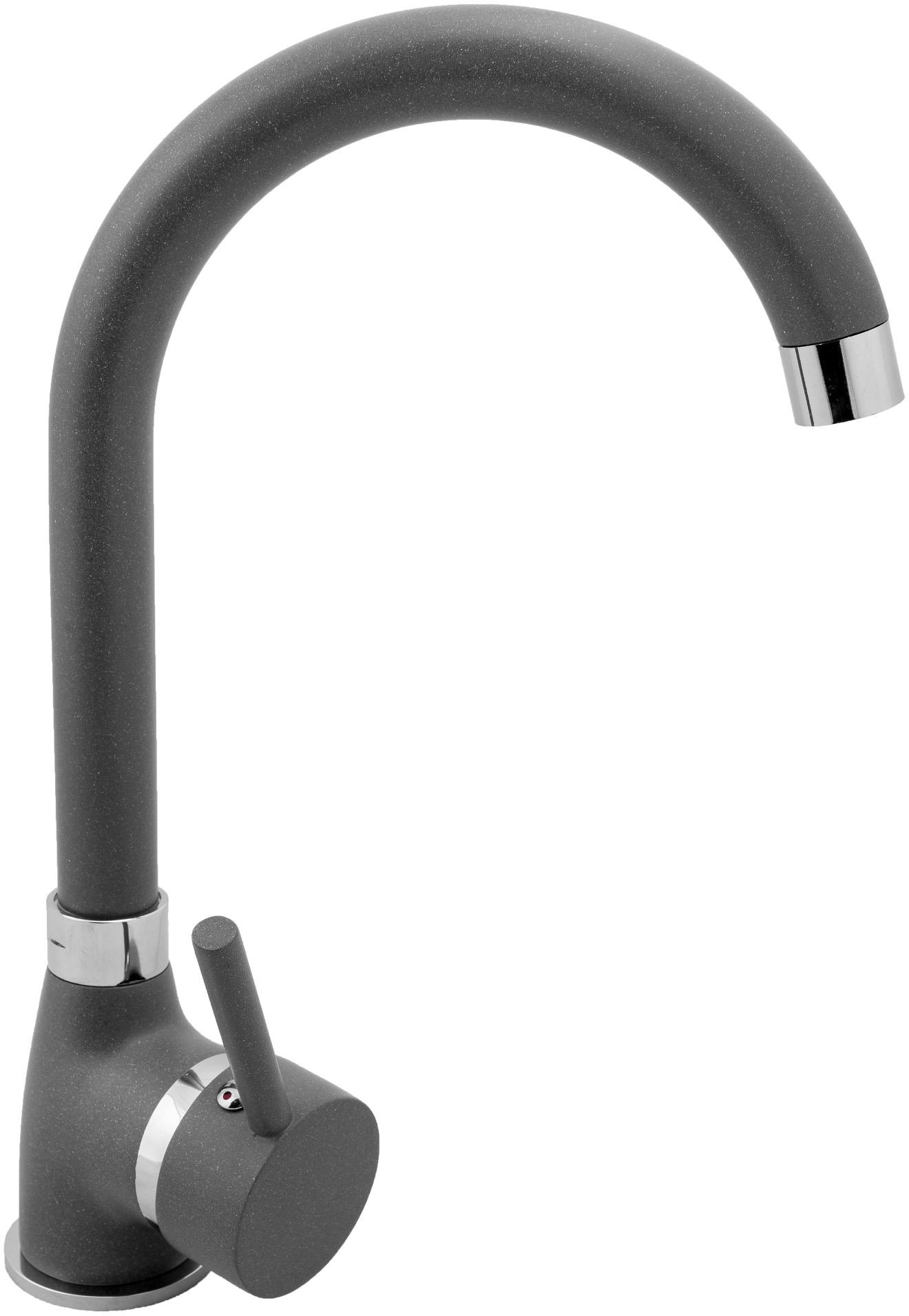 Pyramis Zlew. KORFU (62x46) 1B 1D, szary - beton + bateria Bello