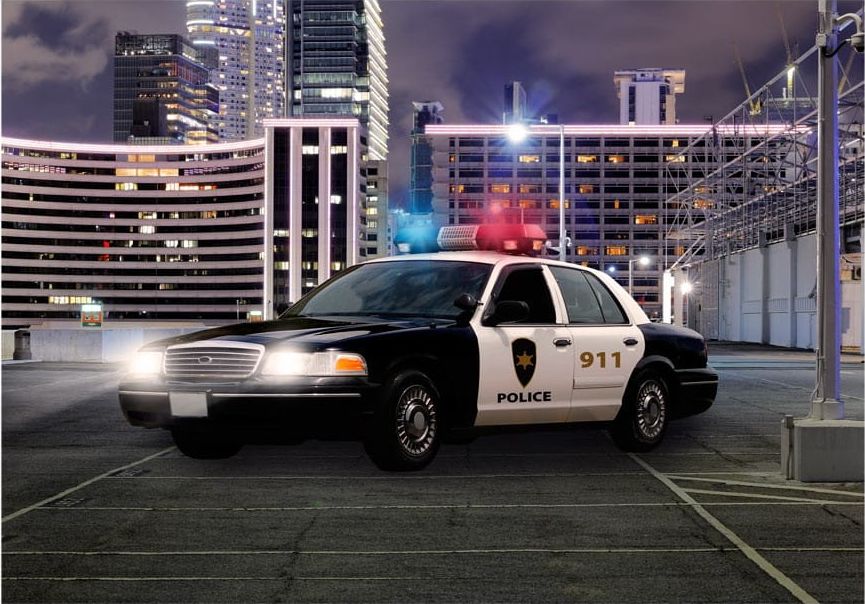 DecoNest Fototapeta - Radiowóz - 350X245