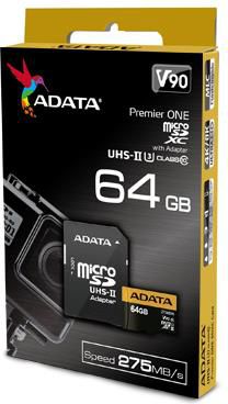 Karta ADATA Premier One MicroSDXC 64 GB Class 10 UHS-II/U3 (AUSDX64GUII3CL10-CA1)