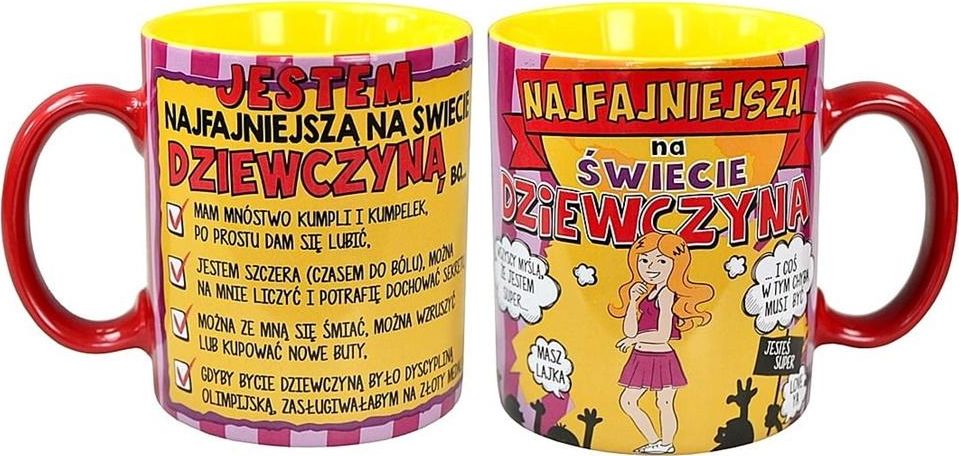 KUKARTKA Kubek Q 682 Najfajniejsza dziewczyna (The Best) (427092) - 5901924442929