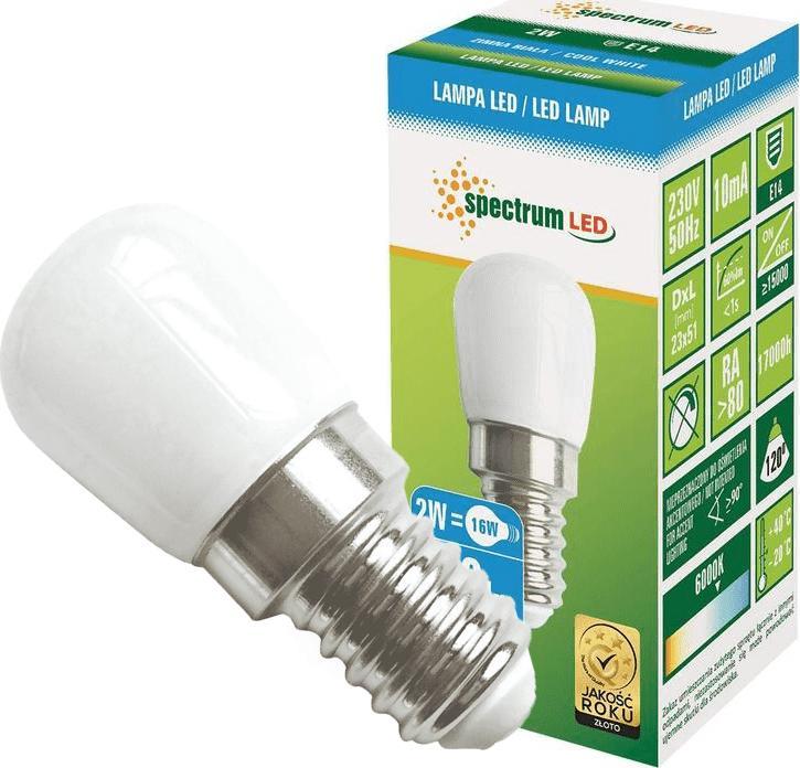 Spectrum LED Żarówka LED Tablicowe 230v 2W E14 CW Spectrum