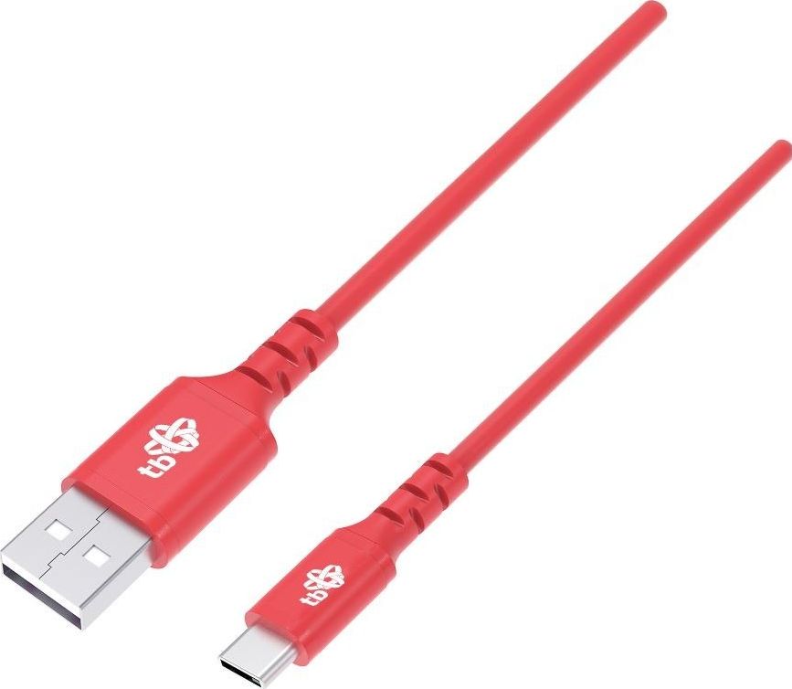 Kabel USB TB Print USB-A - USB-C 1 m Czerwony (1_742416)