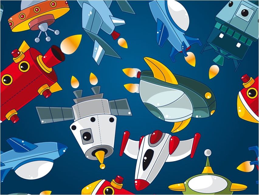 DecoNest Fototapeta - Statki kosmiczne - 200X154