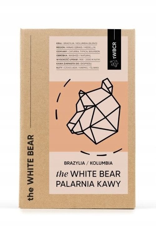 Kawa ziarnista The White Bear Kawa ziarnista Brazylia/Kolumbia 1kg